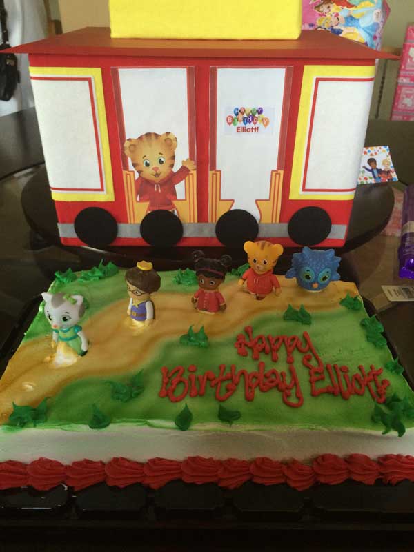 Daniel Tiger Birthday Cake